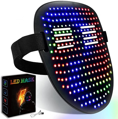 Maska LED do kontroli gestów z 50 wzorami wyświetlania twarzy Transforming