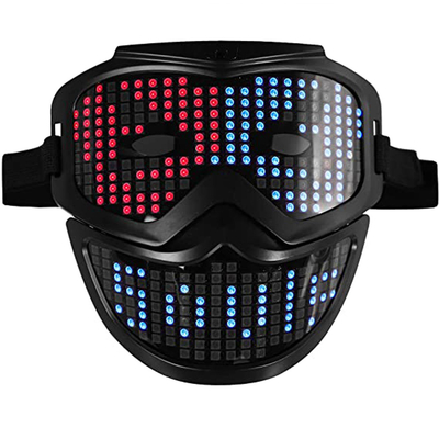 Party Festival Inteligentna maska ​​​​LED na twarz Bluetooth Sterowana przez aplikację z możliwością programowania