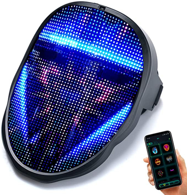 Zmiana twarzy Inteligentna maska ​​​​na twarz LED USB do ładowania z możliwością dostosowania wzoru