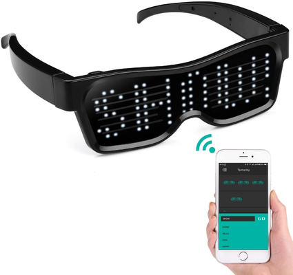 Bluetooth Appled LED Okulary Party Programowalna animacja wiadomości DIY