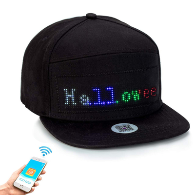 Animowana czapka z wyświetlaczem LED Bluetooth na imprezę