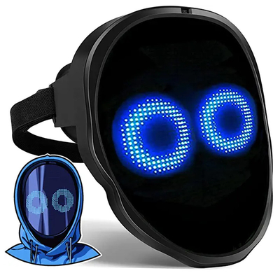 Niestandardowe twarze Bluetooth Maska LED DIY Kontrola aplikacji na Halloween Cosplay Party