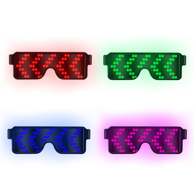 USB Charge Świecące Magiczne Okulary LED Świąteczne Migające Światło Neonowe Okulary Rave