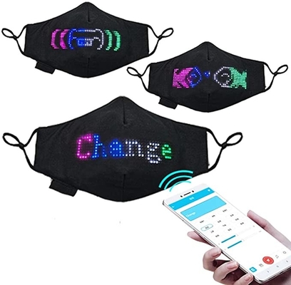 Party Festival Programowalna maska ​​LED na twarz Bluetooth Sterowana aplikacją USB do ładowania