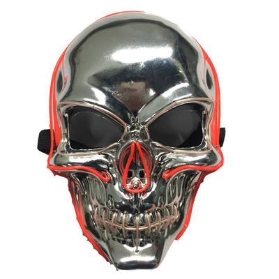Halloween Straszny Szkielet Zaświeca Pełna Maska Świecąca W Ciemności Dorośli Złota