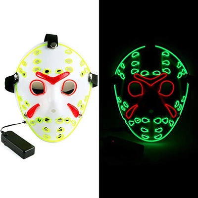 Jason Horror Halloween LED Cosplay maska ​​na maskaradę