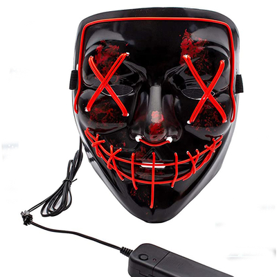 Masquerade Light Up Halloween Purge Mask Luminous z 10 różnymi kolorami