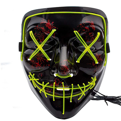 Masquerade Light Up Halloween Purge Mask Luminous z 10 różnymi kolorami