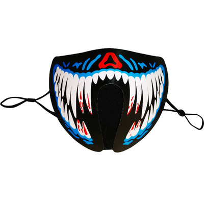 Halloweenowa maska ​​​​na twarz LED