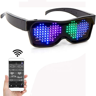 Funky programowalne okulary LED