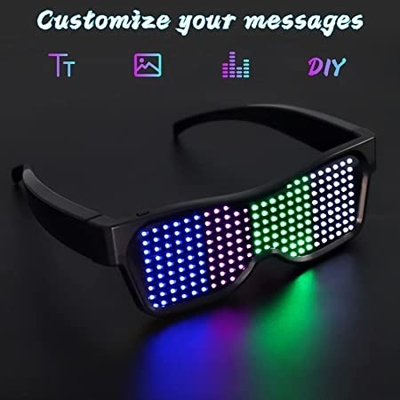 Kontrolowane przez aplikację programowalne świecące okulary LED DIY Unique