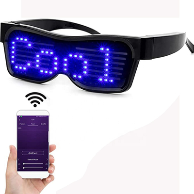 Programowalne okulary LED z aplikacją Bluetooth Inteligentne okulary DIY