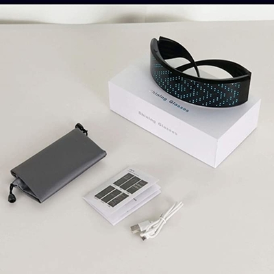 Programowalne okulary LED Anime Konfigurowalne wzory Kontrola aplikacji USB do ładowania