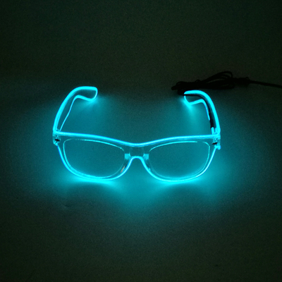 Okulary z przezroczystymi oprawkami Luminous LED z migającym światłem neonowym