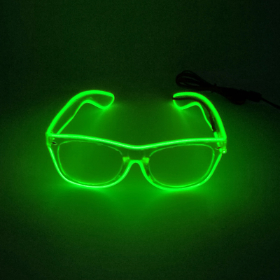 Okulary z przezroczystymi oprawkami Luminous LED z migającym światłem neonowym