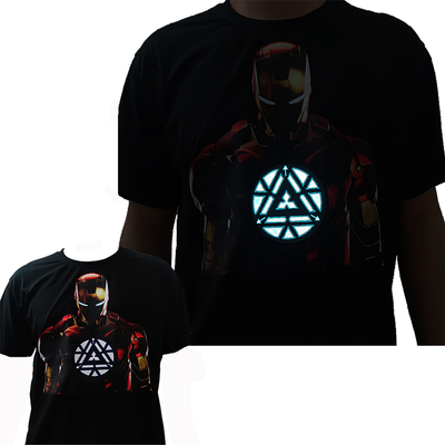 EL Light Emitting LED Lighting T Shirt Miękkie świecące ubrania