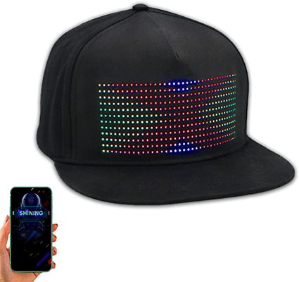 Edycja czapki Bluetooth LED z programowalną kontrolą aplikacji mobilnej