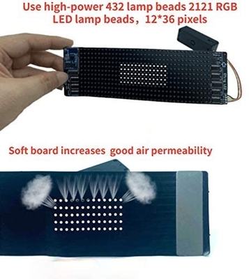 Programowalny kapelusz Bluetooth LED Dostosowana kontrola aplikacji Smart Cap