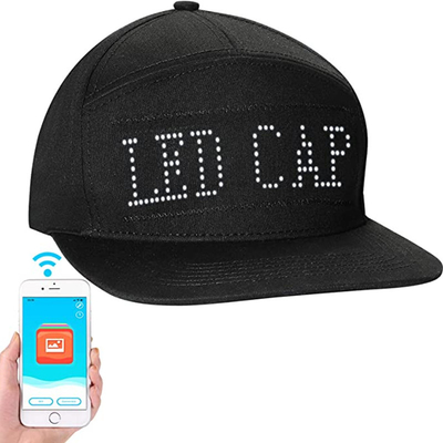 Programowalny wyświetlacz LED Bluetooth Hat Komunikat Edytowalne fajne czapki