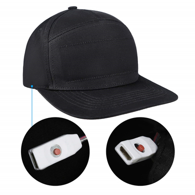 Kontrola aplikacji Program nakrycia głowy Bluetooth LED Odpinany Regulowany