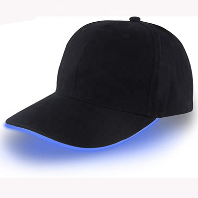 Glow Rave Party Czapki z daszkiem LED Świecące czapki z 2 bateriami CR2016