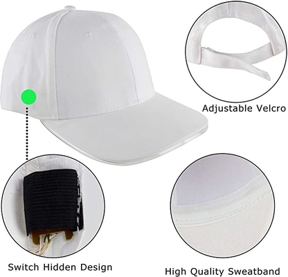 Ultra Bright Lights Czapki z daszkiem LED Unisex Jeden rozmiar pasuje do wszystkich