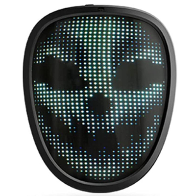 Kids Halloween Led maska ​​na twarz gest wyczuwający twarz przekształcająca się na imprezę cosplay