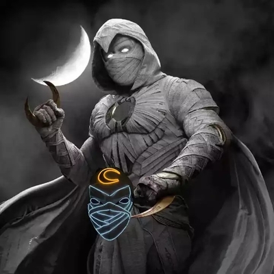 Moon Knight Halloween Light Up Led Mask Pvc Materiał świecący w ciemności