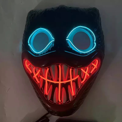 Bobby Light Up Halloween Led Mask Materiał PVC na imprezę cosplay