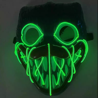 Bobby Light Up Halloween Led Mask Materiał PVC na imprezę cosplay