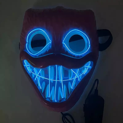 Bobby Light Up Halloween Led Mask Materiał PVC na imprezę cosplay