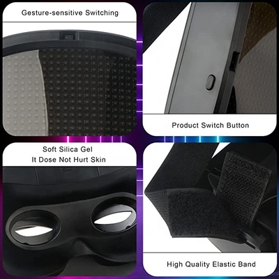 Niestandardowe twarze Bluetooth Maska LED DIY Kontrola aplikacji na Halloween Cosplay Party
