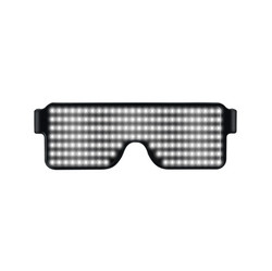 USB Charge Świecące Magiczne Okulary LED Świąteczne Migające Światło Neonowe Okulary Rave