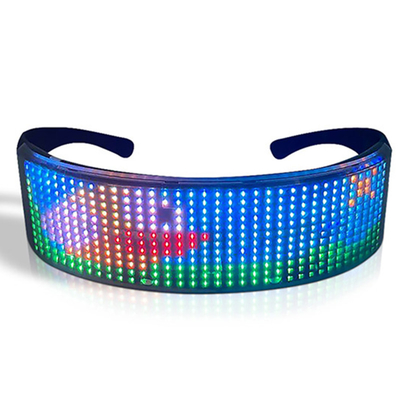 Kontrolowane przez aplikację programowalne okulary led z wzorem tekstowym Bluetooth DIY