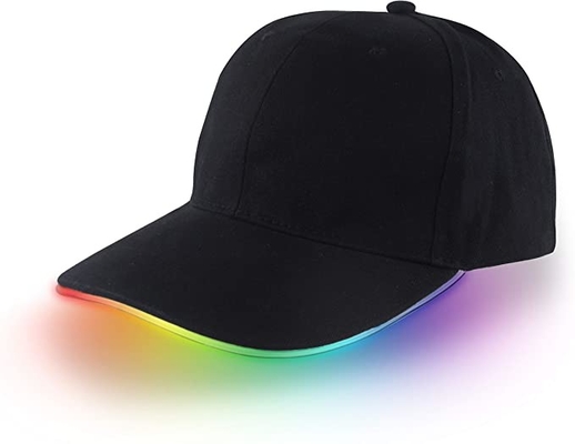 Light Up Flash Świecące czapki z daszkiem LED na festiwal występów na scenie hip-hopowej
